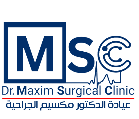 شعار عيادة الدكتور مكسيم الجراحية